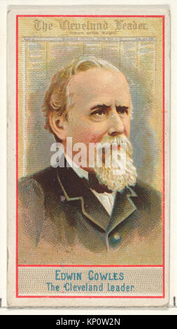 Edwin Cowles, der Cleveland Führer, von der Amerikanischen Redakteure Serie (N1) bei Allen&Ginter Zigaretten Marken MET DP 827836 406327 Stockfoto