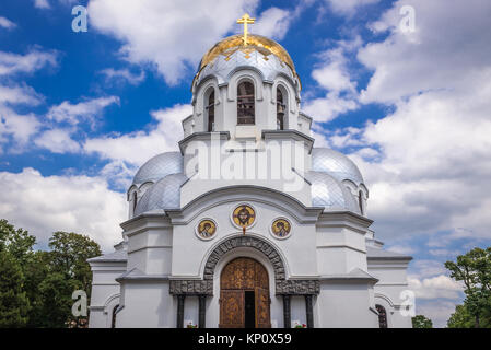 Orthodoxe Kathedrale des heiligen Alexander Newski in Kamjanez-podilskyj Stadt in der westlichen Ukraine Stockfoto