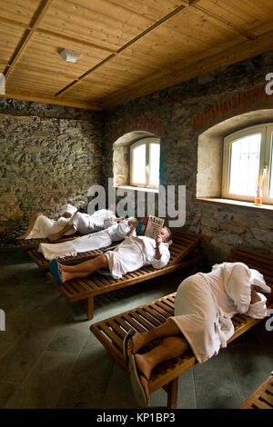 Ruheraum, Pré-Saint-Didier, Aostatal, Italien Stockfoto