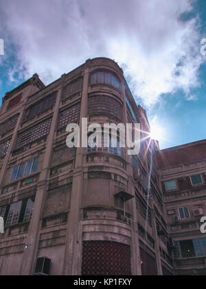Alte Fabrik Fassade Stockfoto