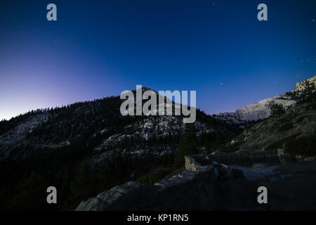 Sonnenaufgang in Emerald Bay Lake Tahoe Stockfoto