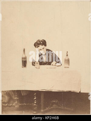 Diese Albumseite enthält zehn Fotografien von La Comtesse, die sowohl auf der Recto- als auch auf der Rückseite montiert sind und Porträts und fotografische Techniken dieser Zeit dokumentieren. Stockfoto
