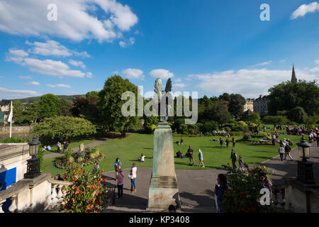 Statue eines Engels Bath Spa Stadt Stockfoto