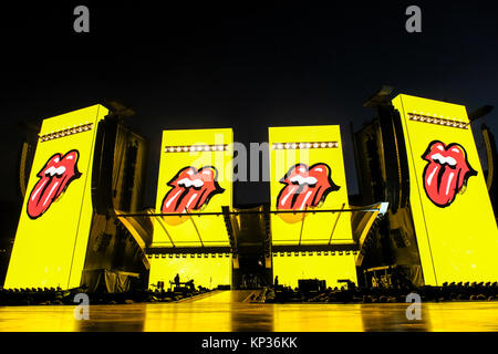 Schweiz, Zürich - 20. September 2017. Die Rolling Stones, Die legendäre englische Band, führt ein Live Konzert im Stadion Letzigrund in Zürich. Das Konzert war Teil der Kein Filter Tour. (Foto: Gonzales Foto/Tilman Jentzsch). Stockfoto