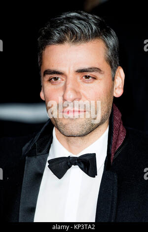 Oscar Isaac besucht die 'Star Wars: Der letzte Jedi" Europäische Erstaufführung in der Royal Albert Hall am 12. Dezember 2017 in London, Großbritannien. Stockfoto