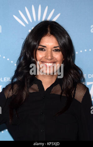 LOS ANGELES, Ca - 12. Dezember: Amelia Racine bei Cirque du Soleil in Los Angeles Premiere bei "Luzia" im Dodger Stadium am 12 Dezember, 2017 in Los Angeles, Kalifornien. Quelle: David Edwards/MediaPunch Stockfoto