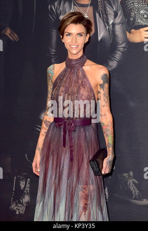 Ruby Rose besucht die "Pitch Perfekt 3' Premiere auf Dolby Theatre am 12. Dezember in Hollywood, Kalifornien 2017. Stockfoto