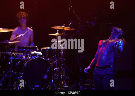 London, Großbritannien. 13 Dez, 2017. Ho 99 o9 live auf der Bühne im Electric Ballroom, Camden, London. Foto Datum: Mittwoch, 13. Dezember 2017. Credit: Roger Garfield/Alamy leben Nachrichten Stockfoto