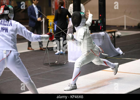 Komazawa Olympic Park Gymnasium, Tokio, Japan. 7 Dez, 2017. Yume Kuroki, 7. DEZEMBER 2017 - Fechten: das Fechten der All Japan Championships Frauen Degen an der Komazawa Olympic Park Gymnasium, Tokio, Japan. Credit: YUTAKA/LBA/Alamy leben Nachrichten Stockfoto