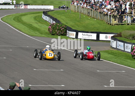 Rodney forscht, Kieft-Norton, 1952, Sam Wilson, Kieft-Norton CK 52, 1954, Graf von März Trophy, 500 cc, Formel 3, Goodwood Revival 2015, 50er, 60er, Stockfoto