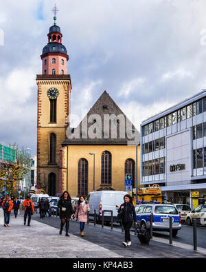 Frankfurt am Main, Hessen. St. Catherine's Barocke Kirche, Katharinenkirche an der Hauptwache Square ist die größte evangelische Kirche in Frankfurt Stockfoto