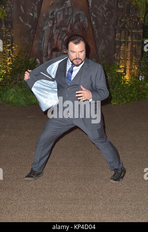 Jack Black besucht die "Jumanji: Willkommen im Dschungel" Premiere in TCL Chinese Theatre am 11. Dezember in Hollywood, Kalifornien 2017. Stockfoto