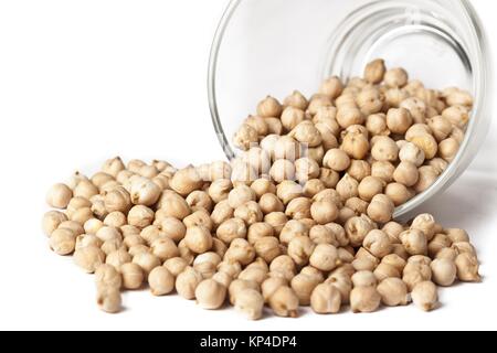 Kichererbsen in der Schüssel Stockfoto