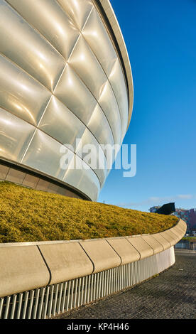 SSE Hydro Arena in Glasgow ist die acht größten Schauplatz in der Welt und hält Musik-, Unterhaltungs- und Sportveranstaltungen. Stockfoto