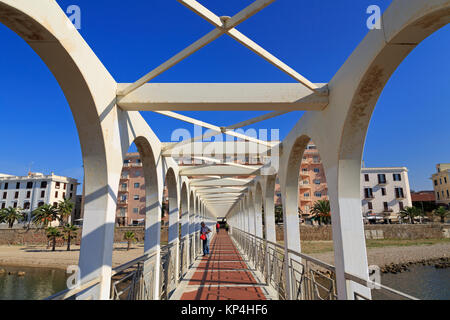 Pirgo Beach Pier, dem Hafen Civitavecchia, Latium, Italien, Europa Stockfoto