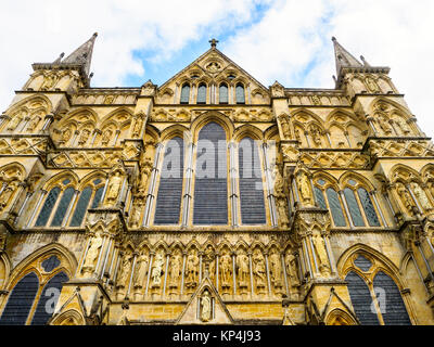 Kathedrale von Salisbury oder Kathedrale der Heiligen Jungfrau Maria - Wiltshire, England Stockfoto