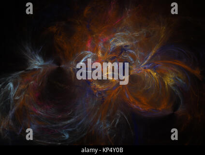 Flamme fraktale, digital erzeugte Bild Stockfoto