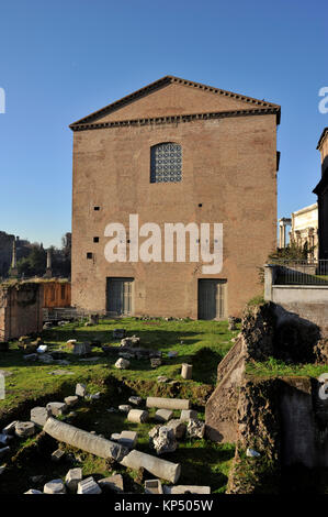 Italien, Rom, Forum Romanum, Curia Julia Gebäude, altes römisches senat Stockfoto