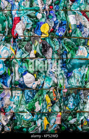 Sortieren Seite für recyceltes Material, Frankreich. Stockfoto