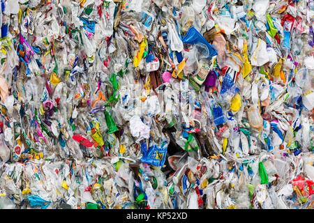 Sortieren Seite für recyceltes Material, Frankreich. Stockfoto