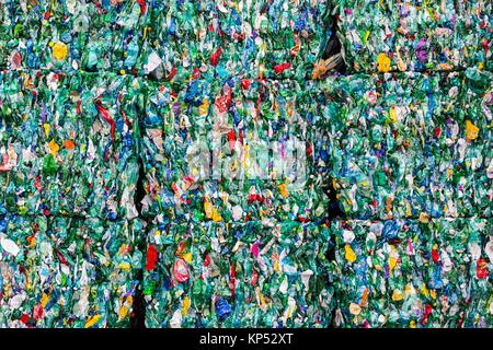 Sortieren Seite für recyceltes Material, Frankreich. Stockfoto