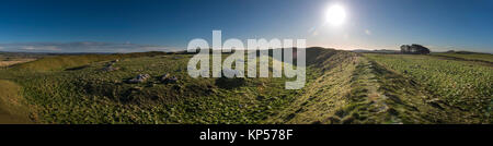 Arbor Low neolithisches Henge und Stone Circle im Peak District, Derbyshire, Großbritannien Stockfoto