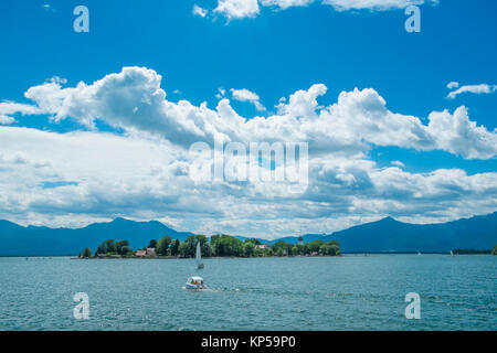 Fraueninsel im Chiemsee, chiemgau, Bayern, Deutschland Stockfoto