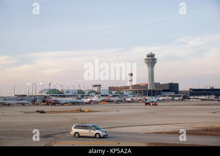 CHICAGO, USA - 10. FEBRUAR 2017: Flughafen O'Hare in Chicago. USA Stockfoto