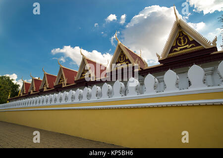 Phnom Penh Touristenattraktion und berühmten Wahrzeichen - Royal Palace, Kambodscha Stockfoto