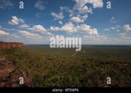 Panorama vom Waterberg-Nationalpark, Namibia Stockfoto