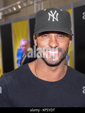 Dortmund, Deutschland - Dezember 9 2017: der britische Schauspieler Ricky Whittle (* 1981), Shadow Moon in der amerikanischen Götter, Calvin Valentine in Hollyoaks) an deutschen Kom Stockfoto