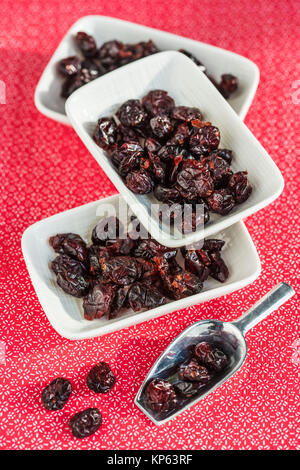 Getrocknete Cranberries. Stockfoto