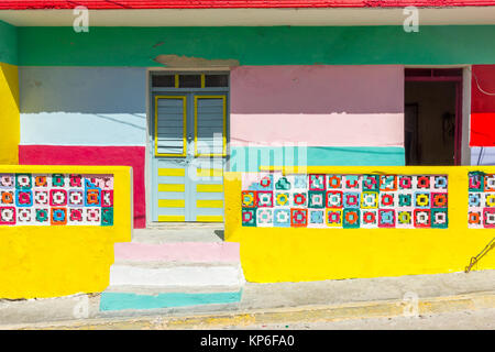 Buntes Haus | Isla Mujeres | Mexiko Stockfoto