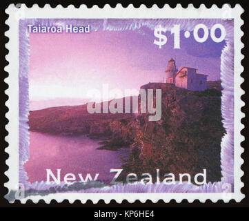 Neuseeland - ca. 1996: einen Stempel in Neuseeland gedruckt zeigt Taiaroa Head, Serie, ca. 1996 Stockfoto