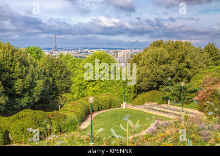 Paris von Belleville Stockfoto
