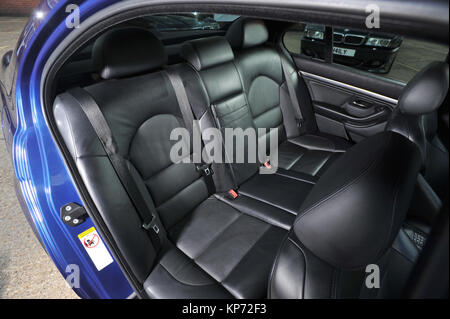 Luxus auto Leder zurück Sitz, VIP-Reisen Stockfoto