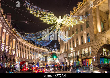 Weihnachten 'Engel' in der Regent Street in London Stockfoto