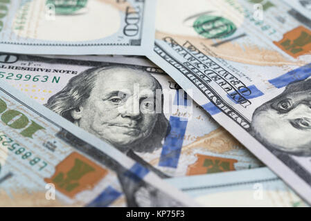 100 US-Dollar-Scheine Stockfoto