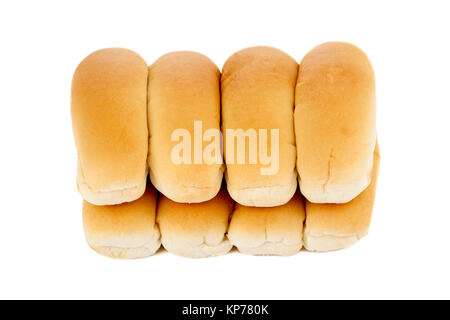 Frisch gebackene hotdog Brot Stockfoto