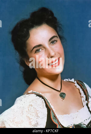 ELIZABETH TAYLOR (1932-2011), Anglo-amerikanische Schauspielerin über 1947 Stockfoto