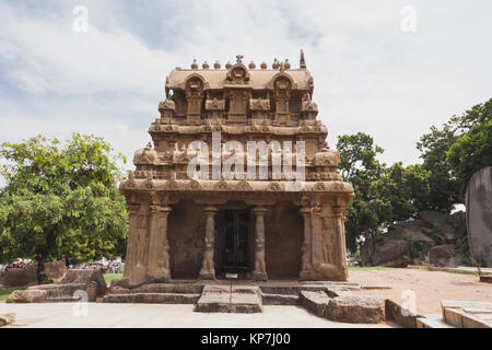 Asien, Indien, Tamil Nadu, Mamallapuram, Ganesha Ratha Stockfoto