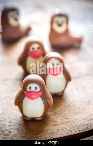 Bonbons Schokolade in der Form von Tieren Stockfoto