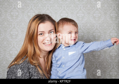 Baby und Mama Stockfoto