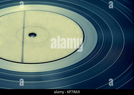 Detail Vinyl Record, Jahrgang Tonen, flachen DOF Stockfoto