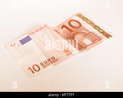 Euro Hinweis vintage Stockfoto