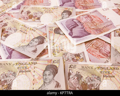 Pound Hinweis vintage Stockfoto