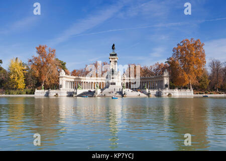 Denkmal für König Alfonso XII. Stockfoto