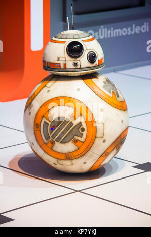 BB-8 Förderung der neue Star Wars Film auf Comic Con Erfahrung (CCXP), Brasilien Stockfoto