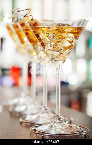 Cocktails Sammlung - Martini, Cocktails Sammlung - Martini, Cocktails Sammlung - Martini, Cocktails Sammlung - Martini Stockfoto