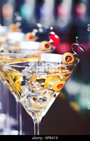 Cocktails Sammlung - Martini, Cocktails Sammlung - Martini, Cocktails Sammlung - Martini, Cocktails Sammlung - Martini Stockfoto